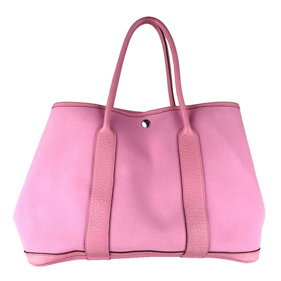 Hermes Hermès Garden Party PM Handbag, Size 36, Toile Officier, Country Pink, Women's, Free (1 of 14)