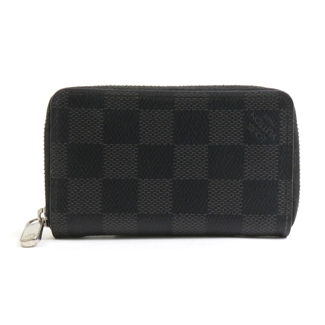 Louis Vuitton Damier Graphite Zippy Coin Purse in Canvas, Black, Gray, and Silver, Men's, N63076, (1 of 12)