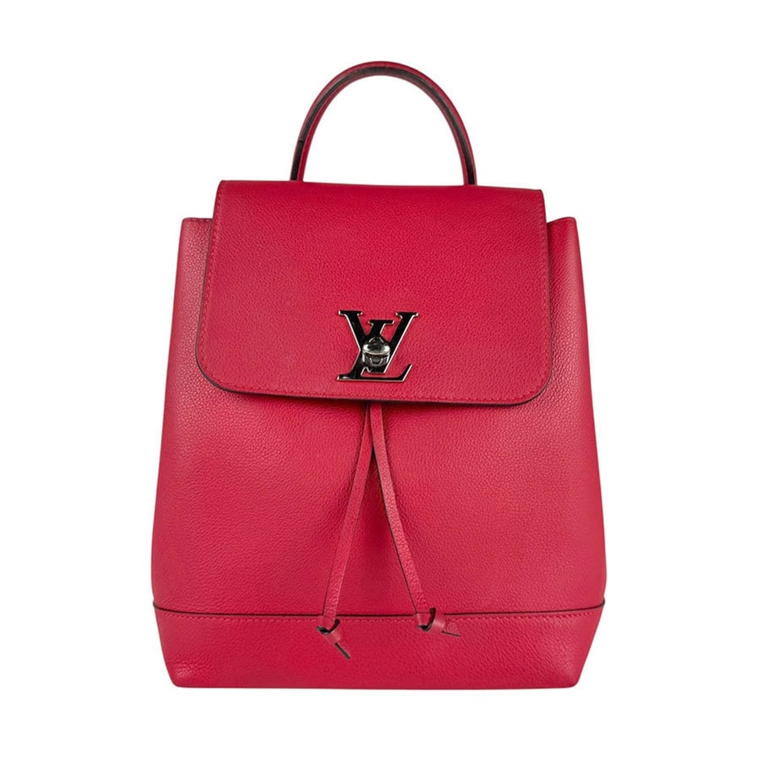 Louis Vuitton LockMe Backpack in Leather and Ruby, Women's, M41818, Free Shipping, z6326: --- Catalog ---Category: SizeSize (HxWxD): 27cm x 21cm x 12cm / 10.62'' x 8.26'' x 4.72''Category: DesignType: BackpackColor: RubyGender: WomenMaterial: Leather Category: GeneralMPN: M41818Brand: Loui