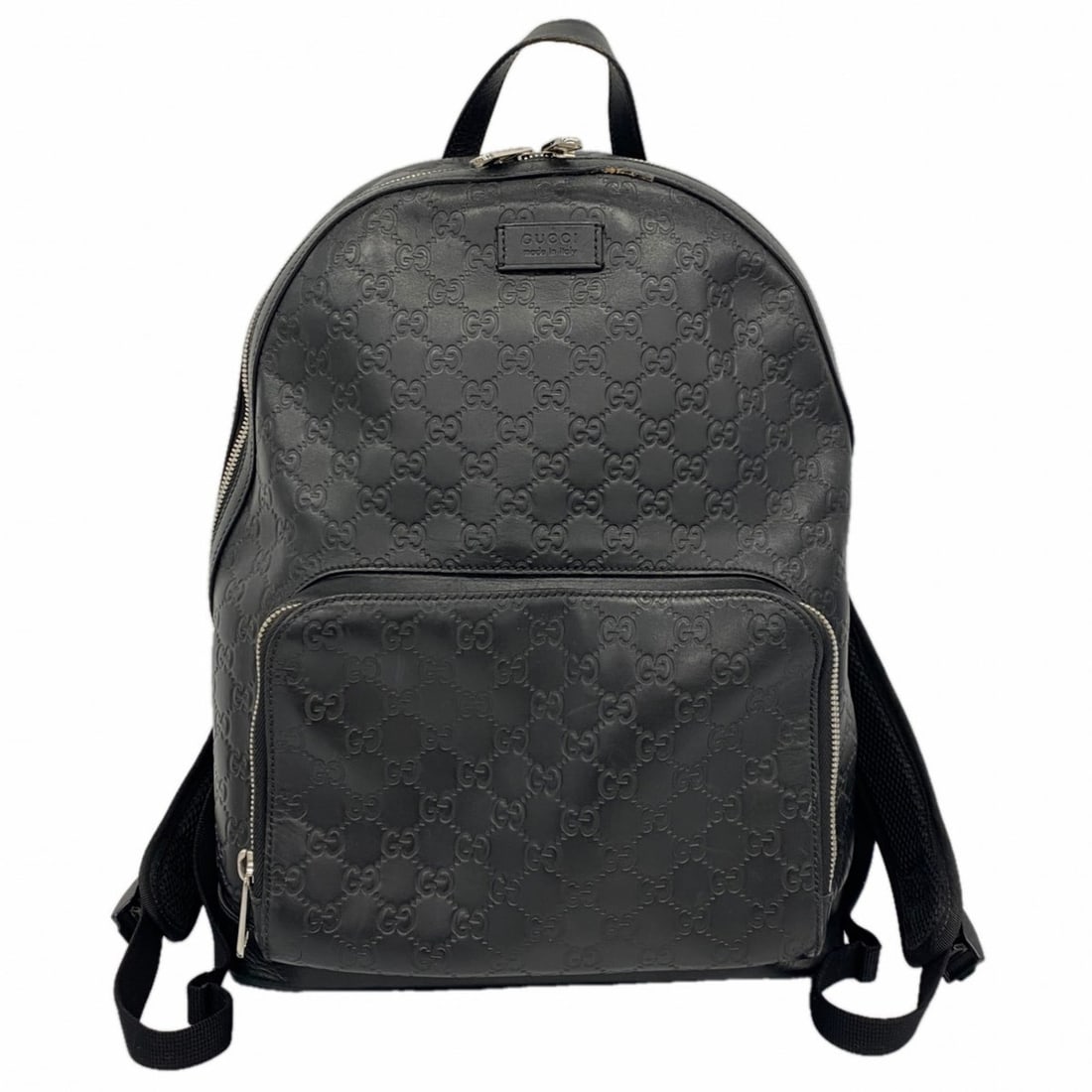 Gucci Backpack/Daypack Guccissima 406370 Leather Black Men's P2391379 (1 of 13)
