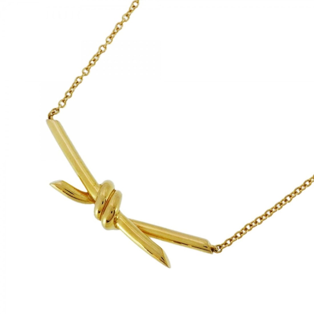 Tiffany Knot Necklace in 18KYG Yellow Gold for Women (1 of 20)
