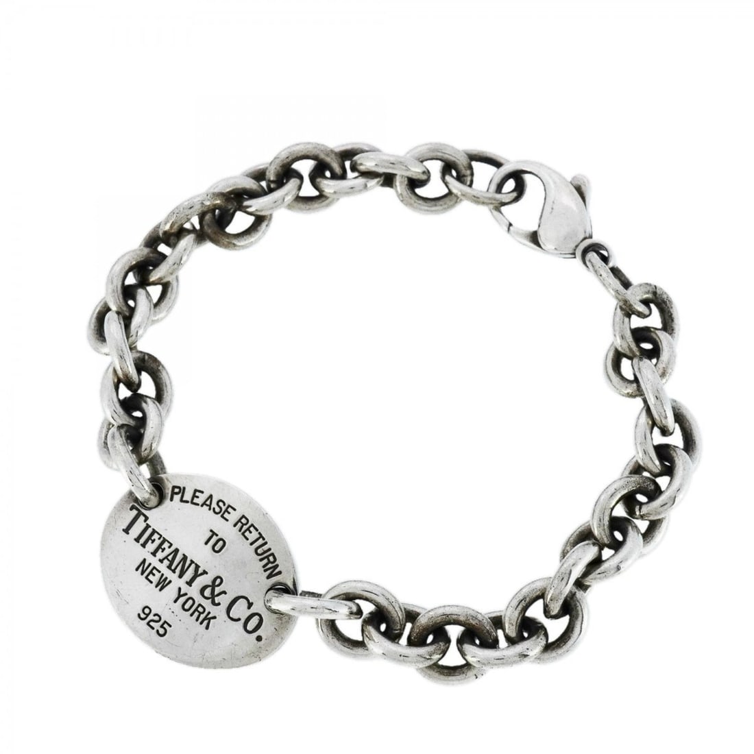 Tiffany Return to Oval Bracelet, Silver 925, Women's: --- Catalog ---Category: SizeLength: 17cm / 6.69''Category: DesignType: Charm braceletGender: WomenMaterial: Silver 925Category: GeneralBrand: Tiffany--- Item List ---Section: ConditionRanking: Rank A