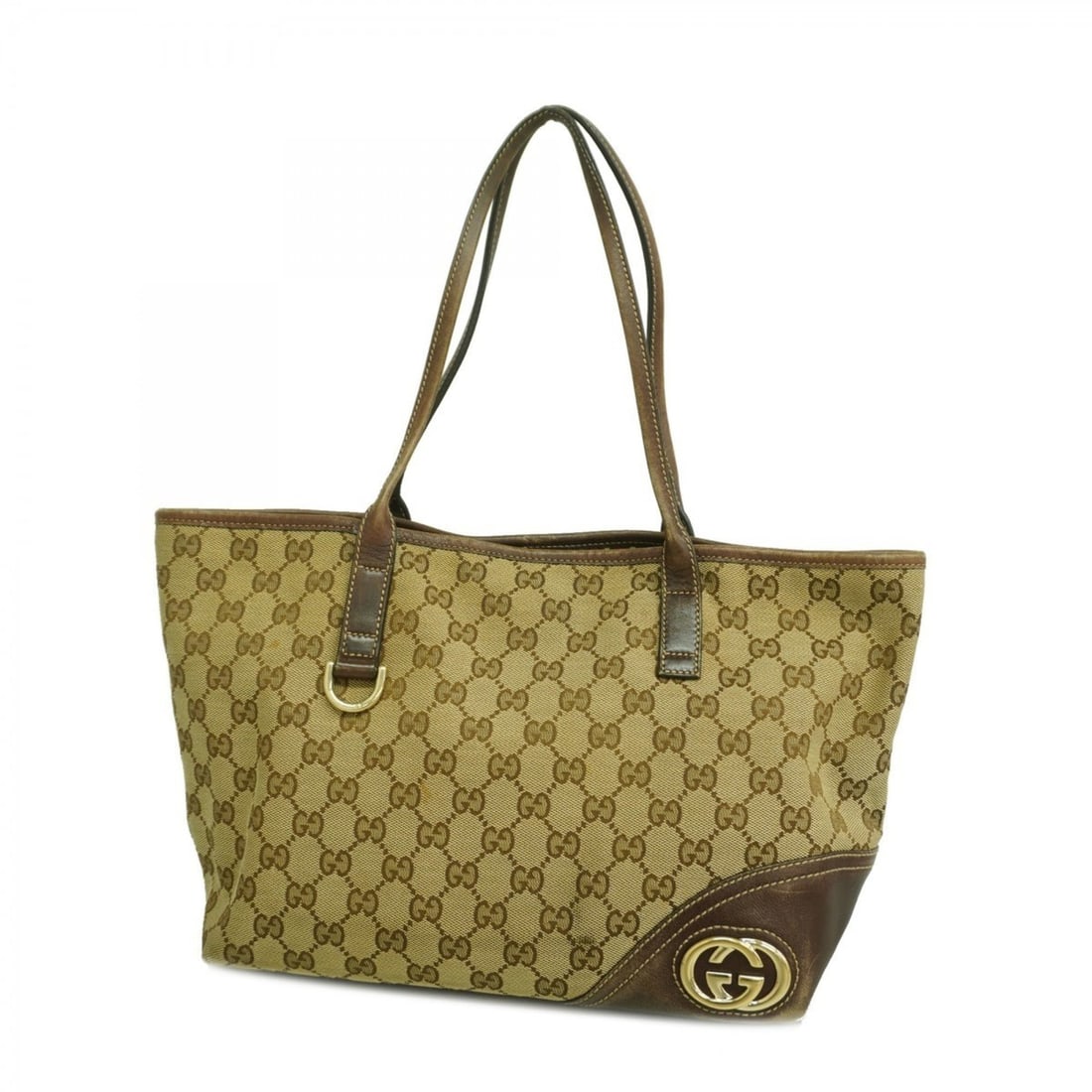 Gucci Tote Bag GG Canvas 169946 Brown Beige Women's (1 of 12)