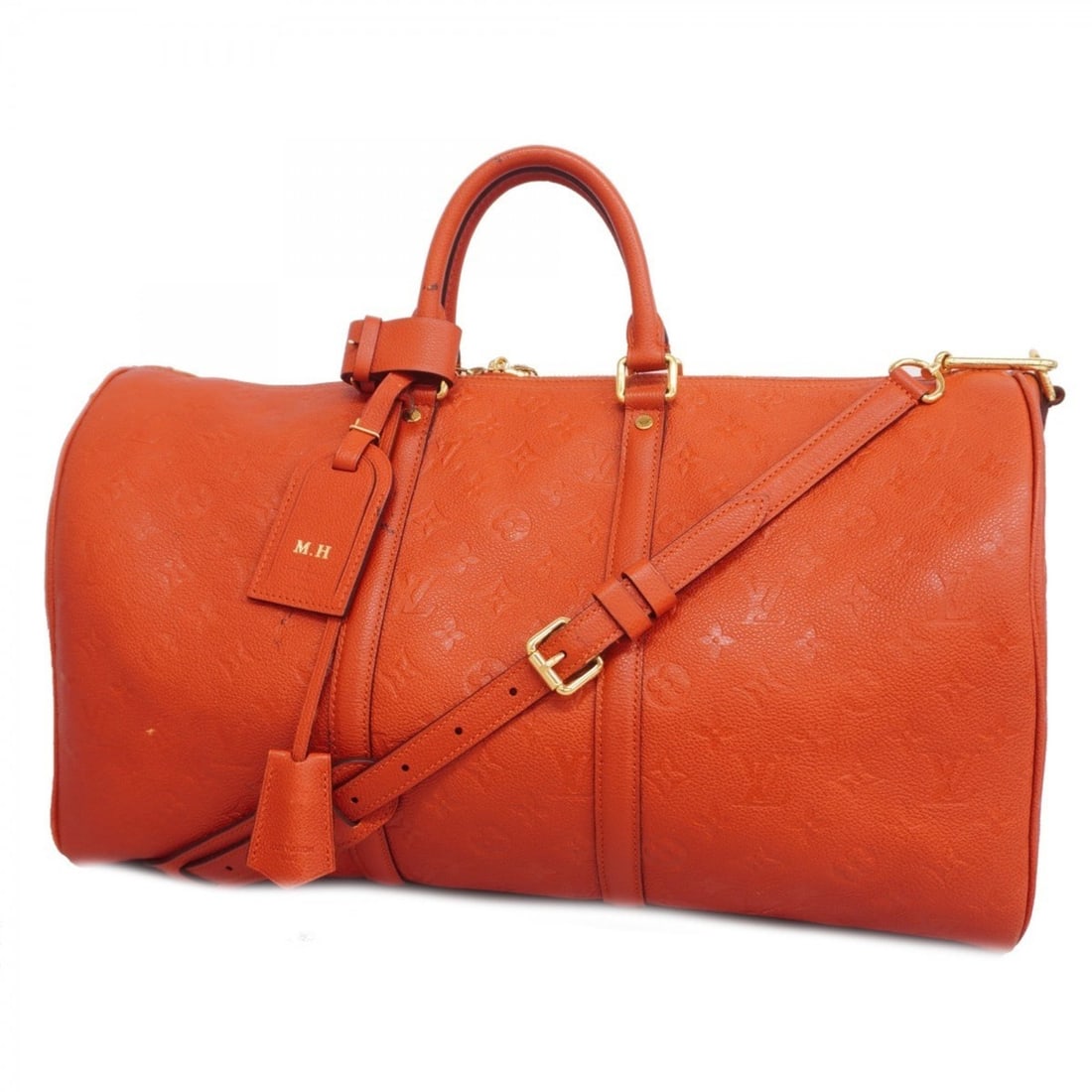 Louis Vuitton Monogram Empreinte Keepall Bandouliere 50 Boston Bag M40910 Scarlet for Men and Women (1 of 20)