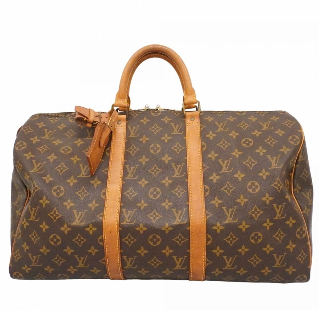 Louis Vuitton Monogram Keepall 50 Boston Bag M41426 Brown Men's and Women's (1 of 14)