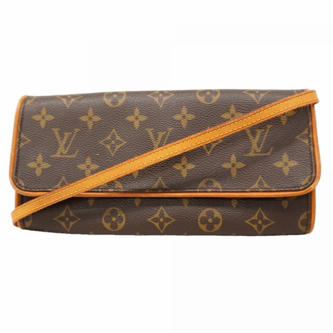 Louis Vuitton Monogram Pochette Twin GM Shoulder Bag M51852 Brown Women's (1 of 12)