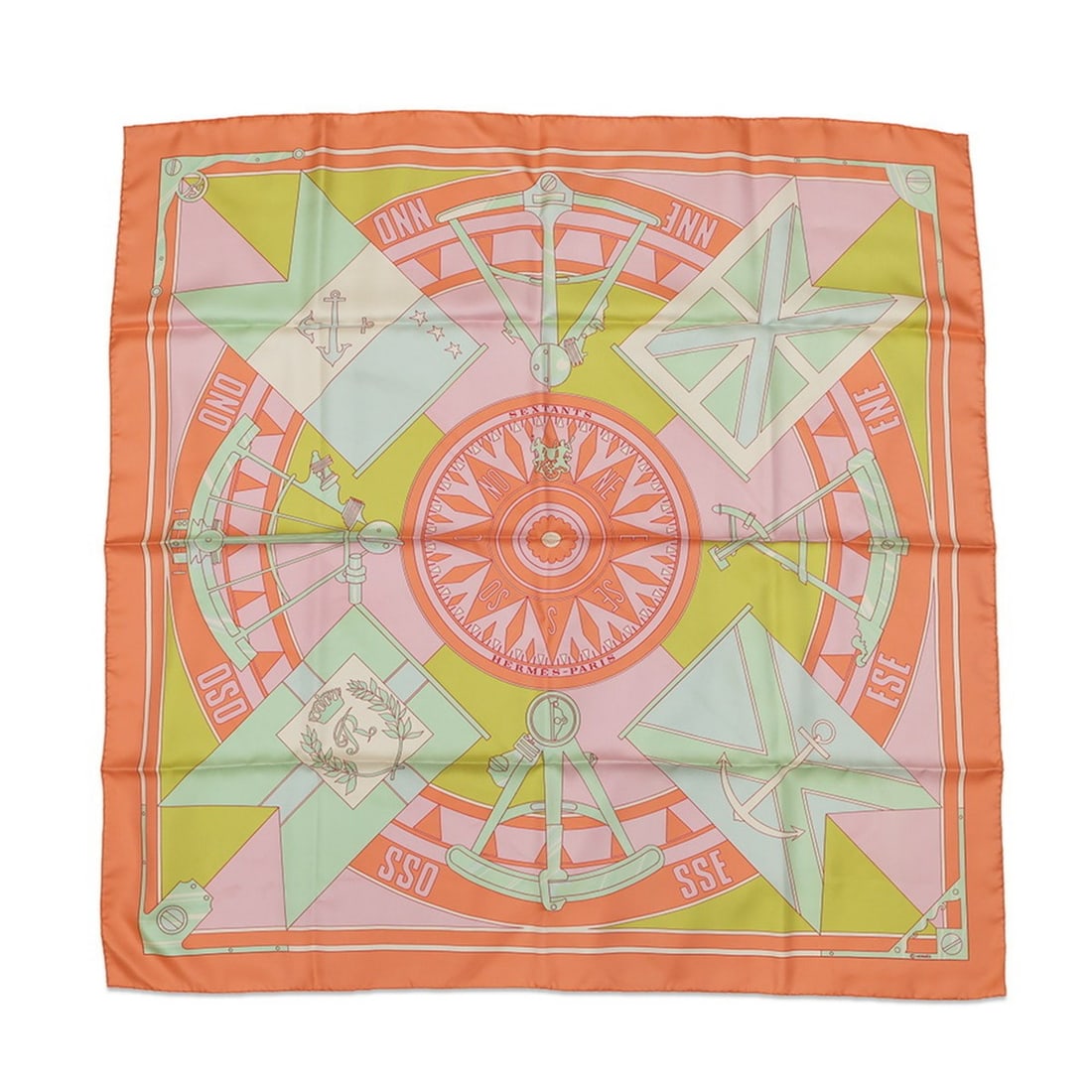 Hermes Scarf Muffler Carre 90 Sextant SEXTANTS HERMES Silk SCARF (1 of 15)