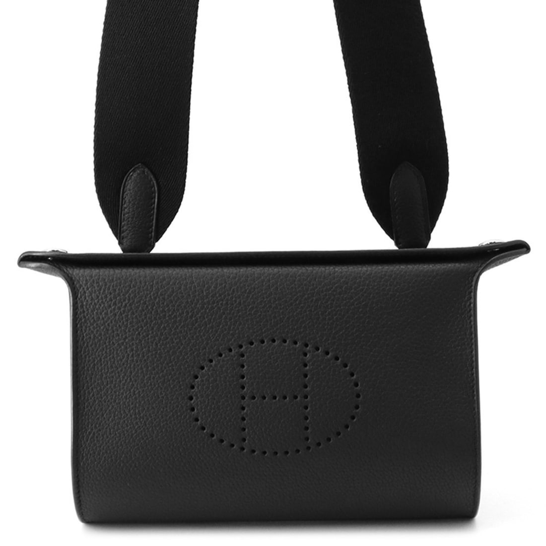 Hermes shoulder bag, Vide Poche, black, Togo, B stamp, handbag, Hermes, HERMES (1 of 18)