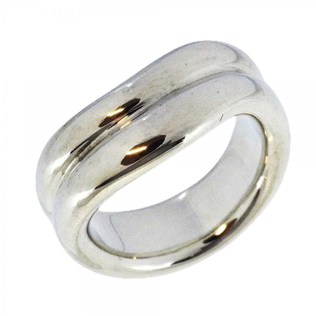 Tiffany ring with double curved band, silver 925, size 6.5, for women (1 of 18)