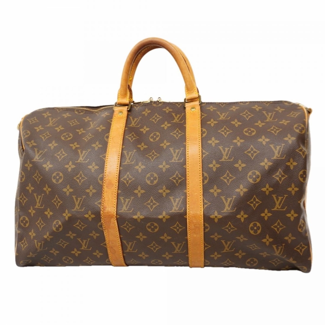 Louis Vuitton Monogram Keepall Bandouliere 50 Boston Bag M41416 Brown Men's and Women's (1 of 13)