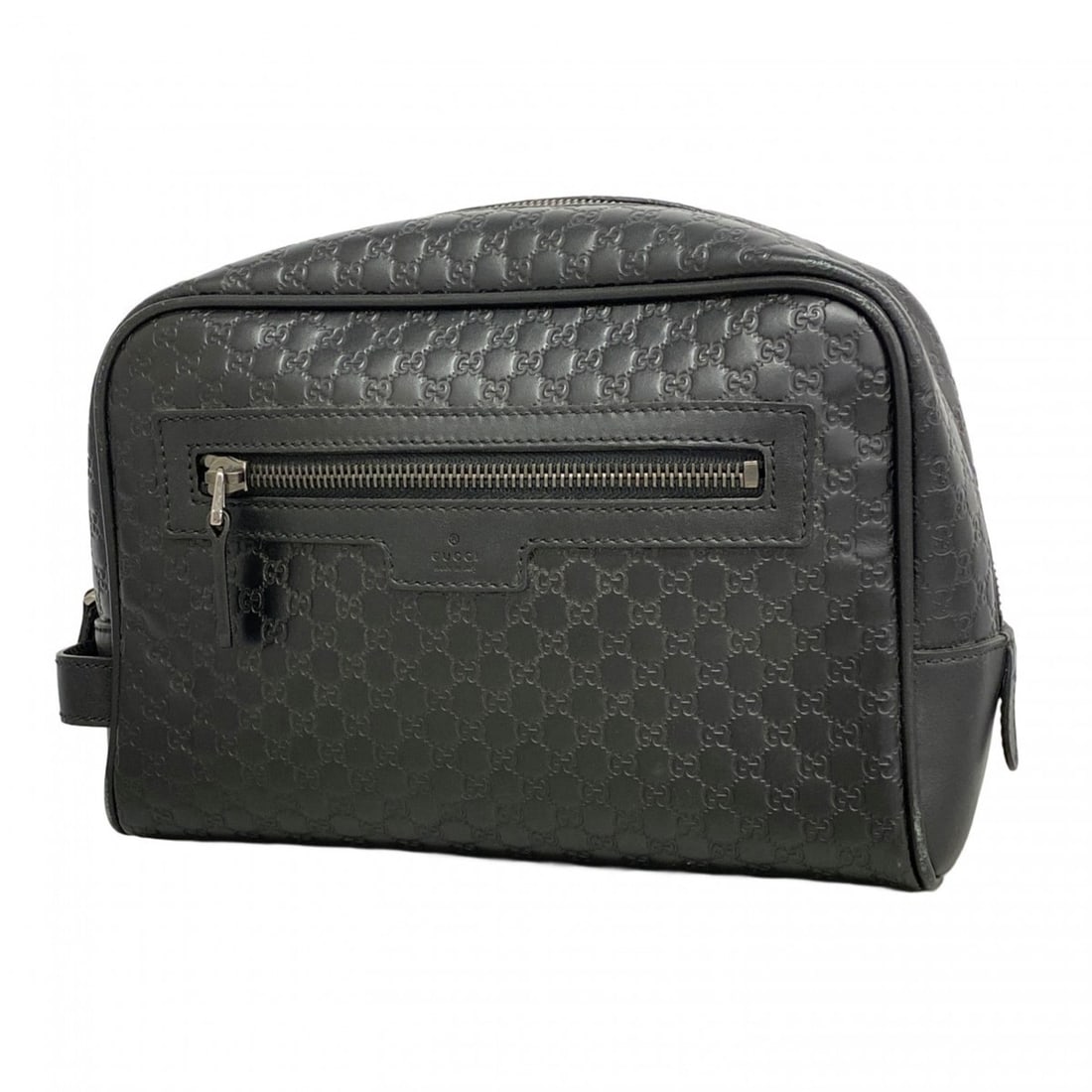 Gucci Micro Guccissima Bag/Pouch 419775 Leather Black Women's (1 of 17)