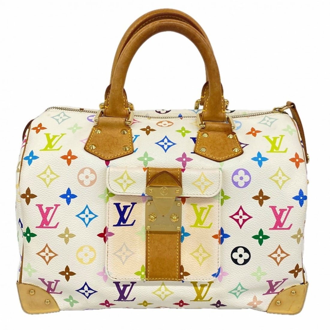Louis Vuitton Monogram Multicolore Speedy 30 Handbag M92643 Bronne Women's (1 of 13)