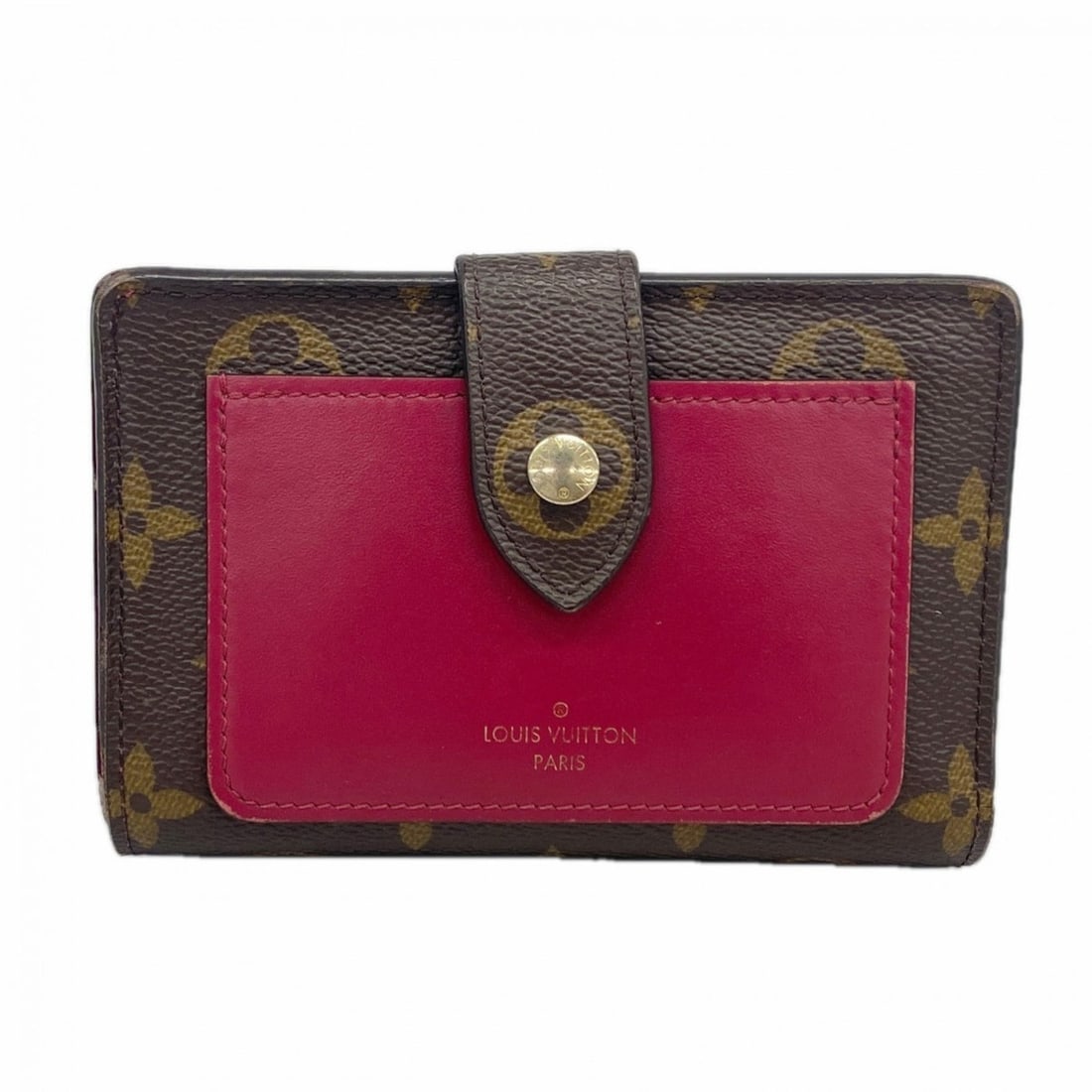 Louis Vuitton Monogram Portefeuille Juliet Wallet M69433 Brown Fuchsia Women's (1 of 18)