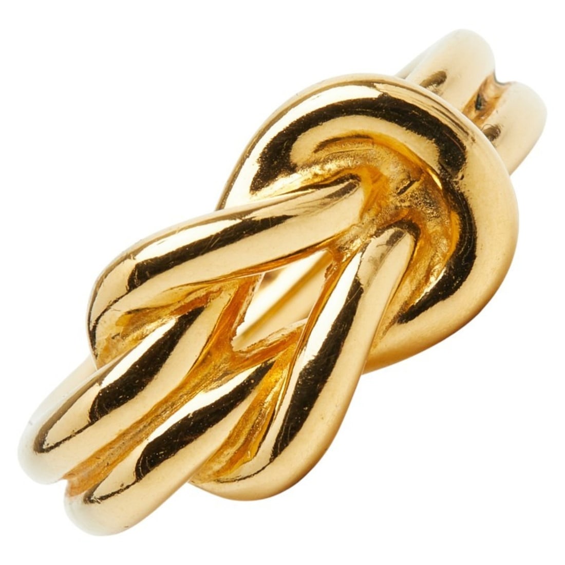 Hermes Atame Scarf Muffler Ring Gold Plated Women's HERMES (1 of 12)