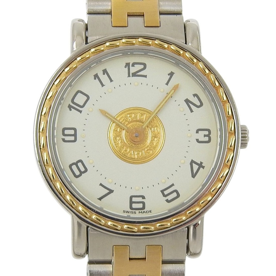 Hermès Serie SE4.220 Women's Stainless Steel Quartz Analog Display White Dial Watch (1 of 12)