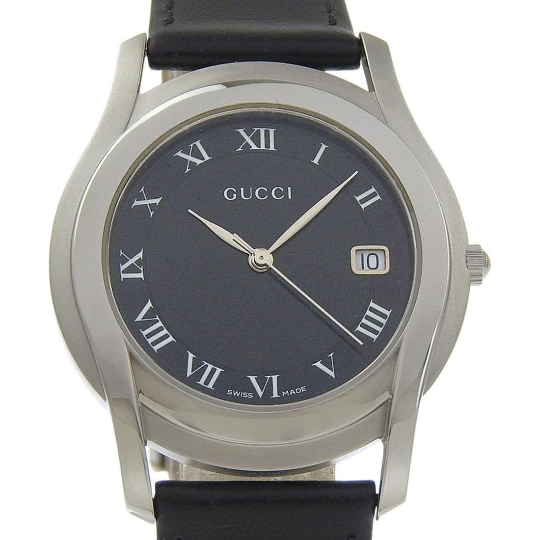 Gucci G-Class Men's Watch, 5500M, Stainless Steel and Leather, Quartz Movement, Analog Display, (1 of 12)