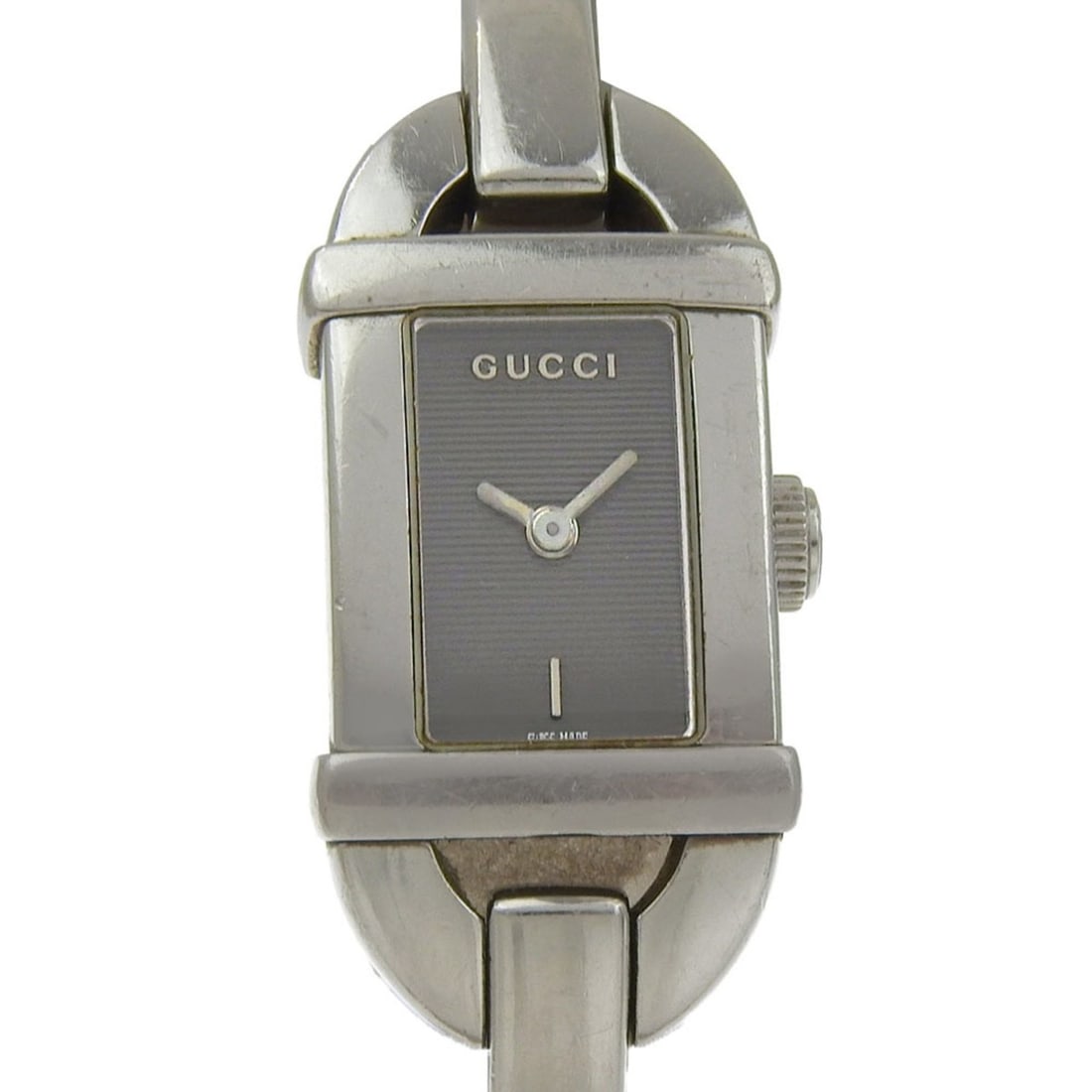 Gucci 6800L Stainless Steel Quartz Analog Watch, Black Dial, Women's: --- Catalog ---Category: SizeWrist Size: 16cm / 6.29''Case Diameter: 16mm / 0.63''Category: DesignType: WristwatchGender: WomenColor (Dial): BlackMaterial (Band): Stainless steelMaterial (Case): Stain