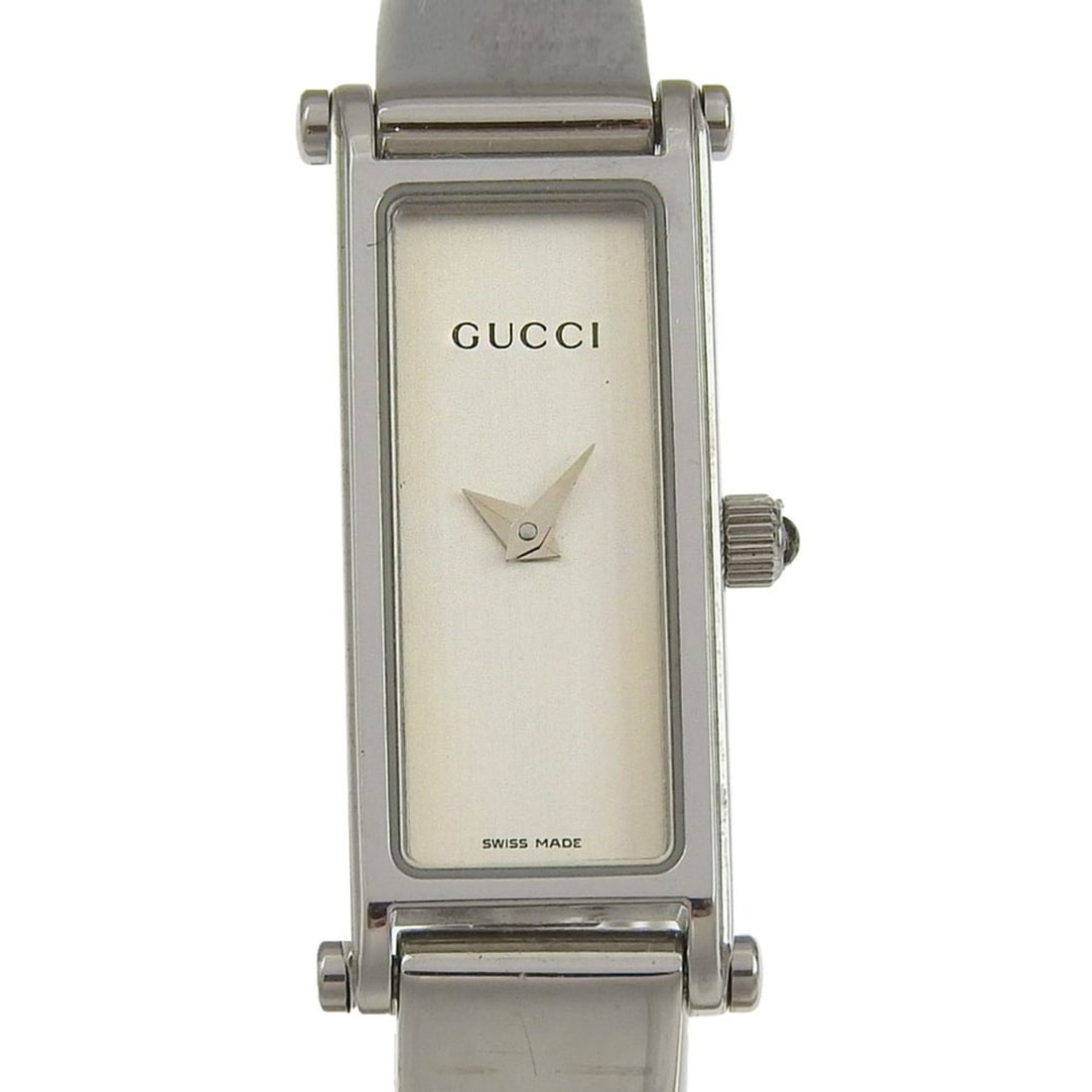 Gucci 1500L Stainless Steel Quartz Analog Watch with Silver Dial for Women (1 of 8)