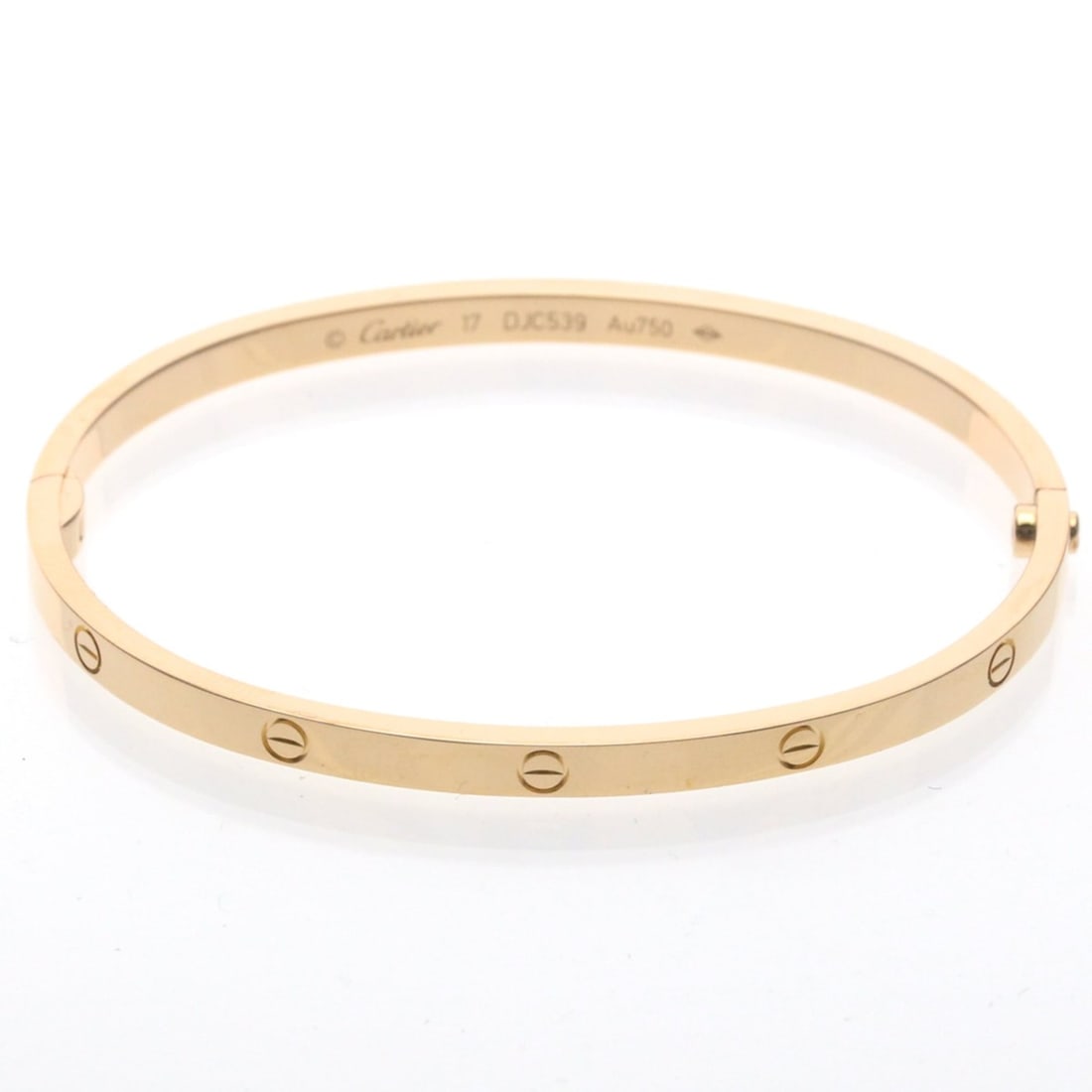Cartier Love Bracelet Small Model Pink Gold (18K) No Stone Bangle Pink Gold (1 of 12)