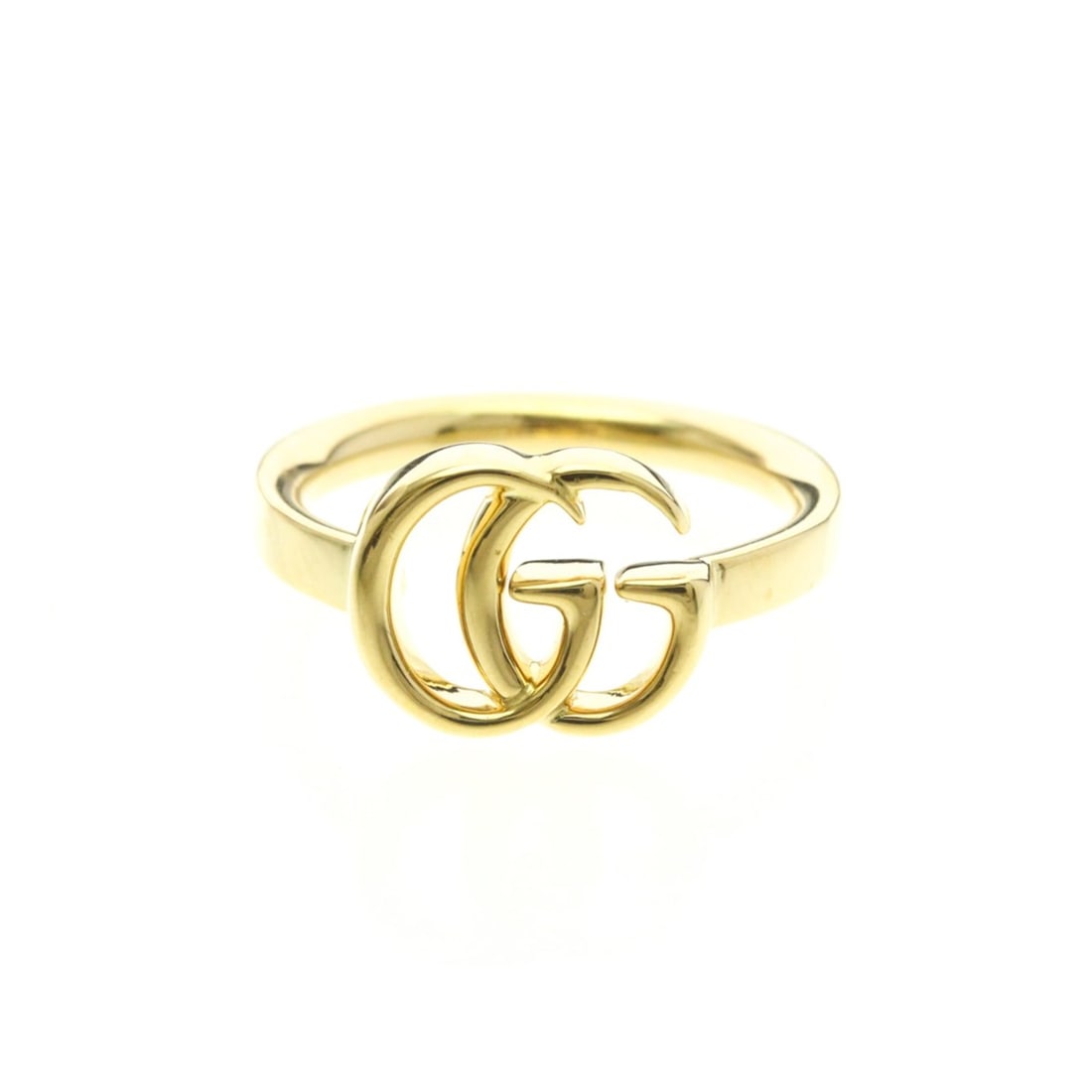Gucci GG Ring Yellow Gold (18K) Fashion No Stone Band Ring Gold (1 of 9)