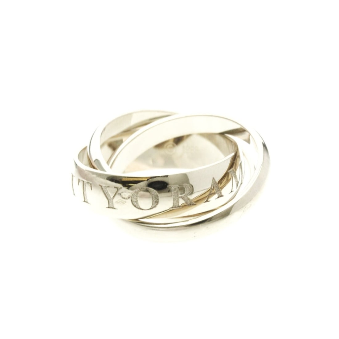 Cartier Trinity Ring Christmas Limited Edition White Gold (18K) Fashion No Stone Band Ring Silver (1 of 8)