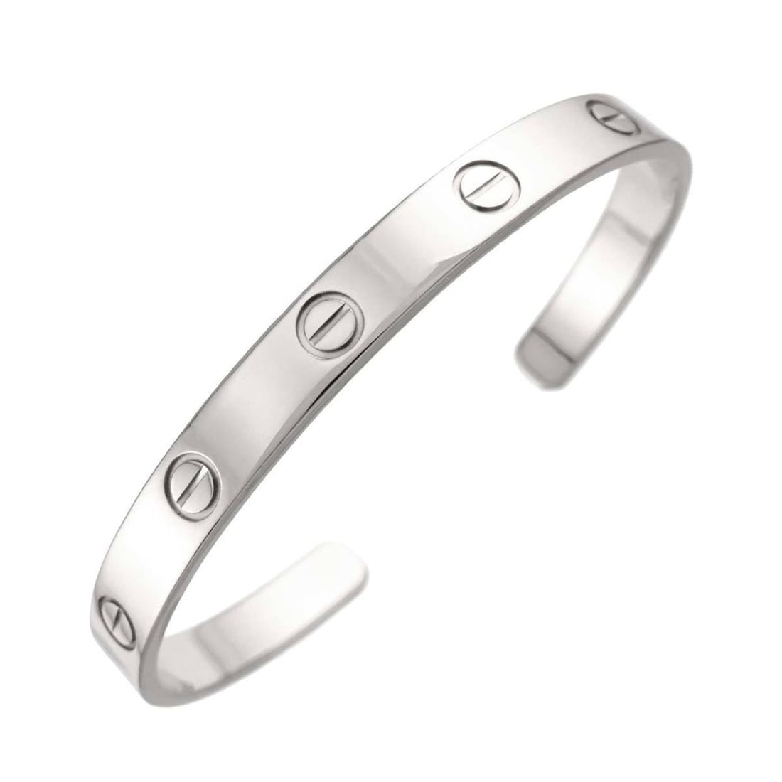 Cartier Love Bracelet #17 18K WG White Gold 750 Bangle: --- Catalog ---Category: SizeLength: 15.5cm / 6.1''Category: DesignType: BangleGender: WomenMaterial: White gold (18K)Category: GeneralBrand: Cartier--- Item List ---Section: ConditionRanking: Rank SA