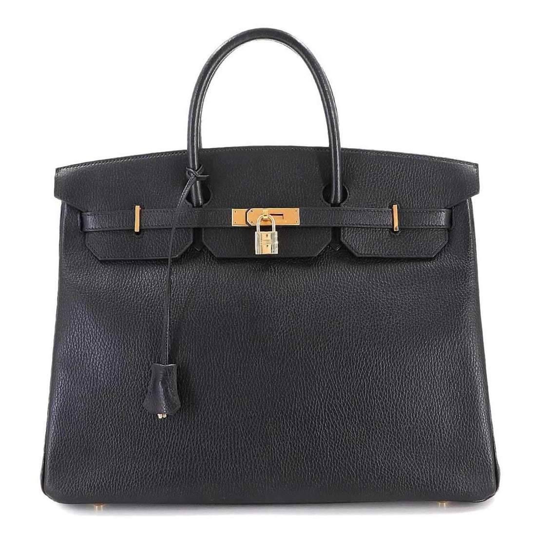 Hermes Hermès Birkin 40 Ardennes Black Handbag, XX Z Stamp, Made in 1996, Gold Hardware (1 of 17)