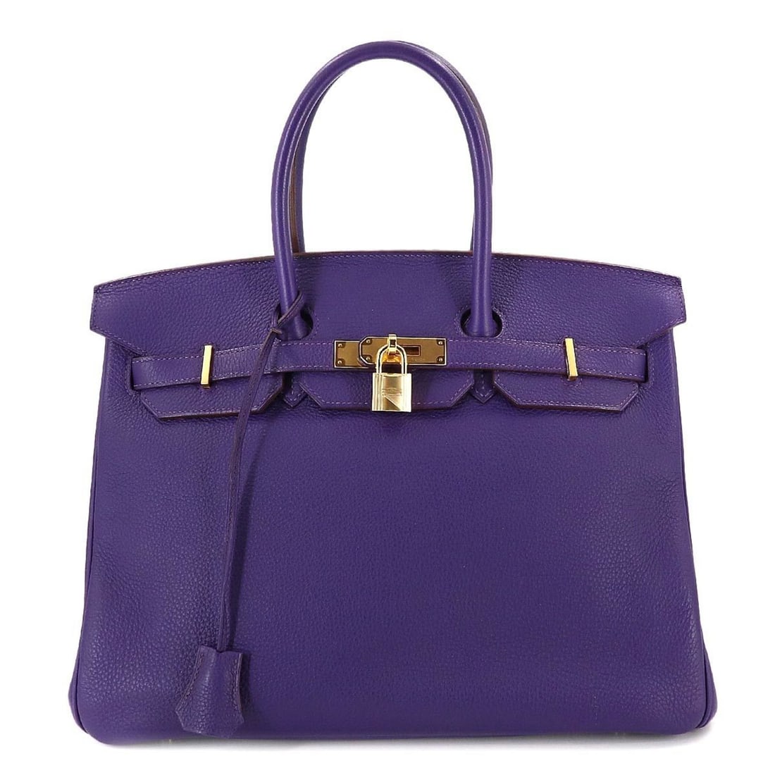 Hermes Hermès Birkin 35 Togo Iris Handbag with Gold Hardware and Purple Emblem: --- Catalog ---Category: SizeSize (HxWxD): 29cm x 35cm x 18.5cm / 11.41'' x 13.77'' x 7.28''Category: DesignType: HandbagColor: Iris, PurpleGender: WomenMaterial: Togo leather Category: GeneralBrand: