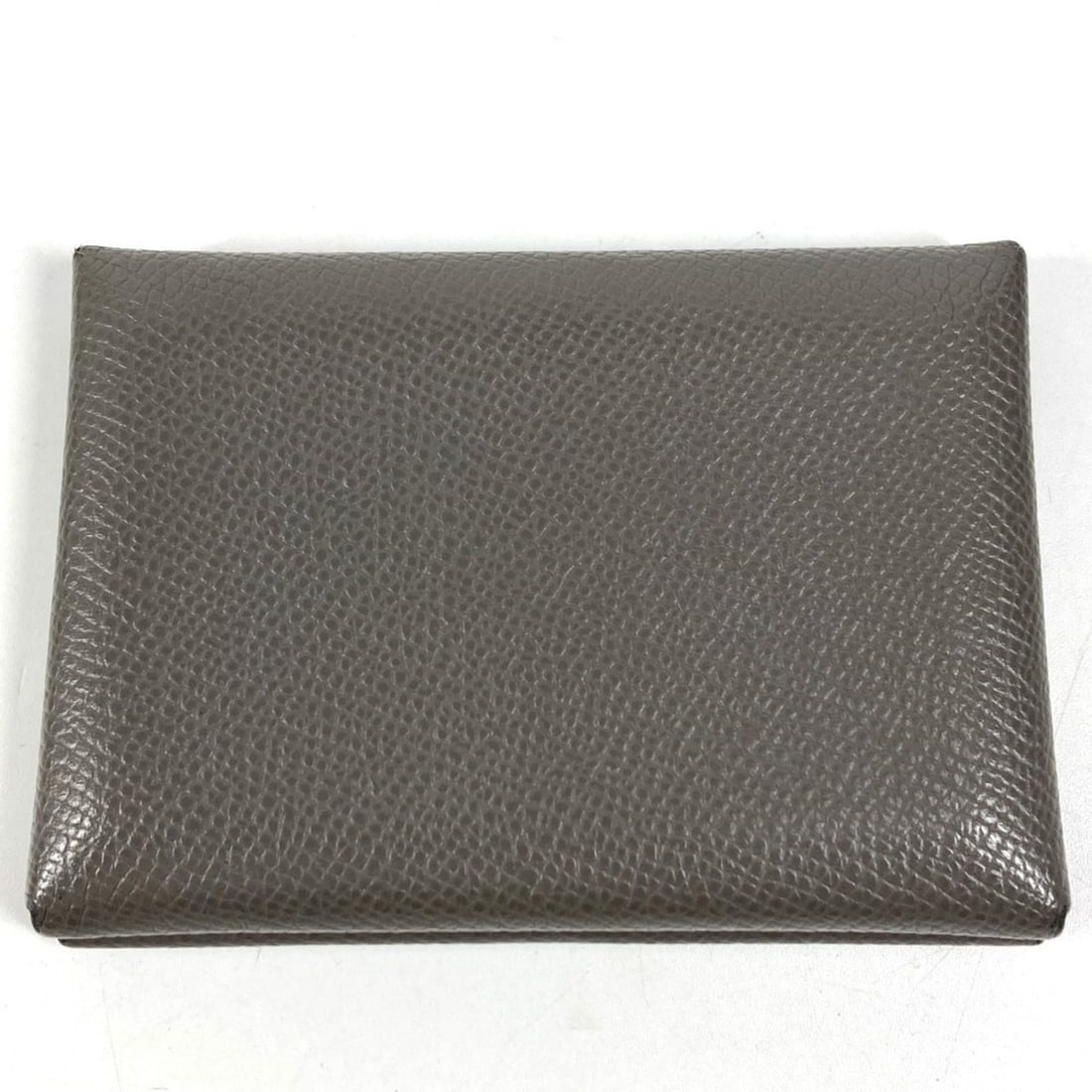 HERMES Calvi Duo Business Card Case, Pass Coin Purse, Bifold Wallet, Chevre, Men's and Women's, (1 of 16)