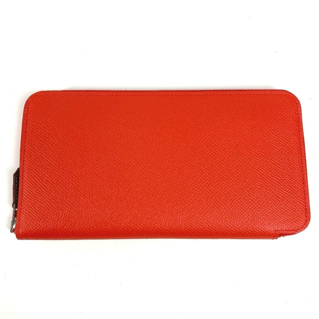 HERMES Azap Long Silk-in Wallet, Wallet with Round Zipper, Epson, Women's Capucines, Orange (1 of 14)