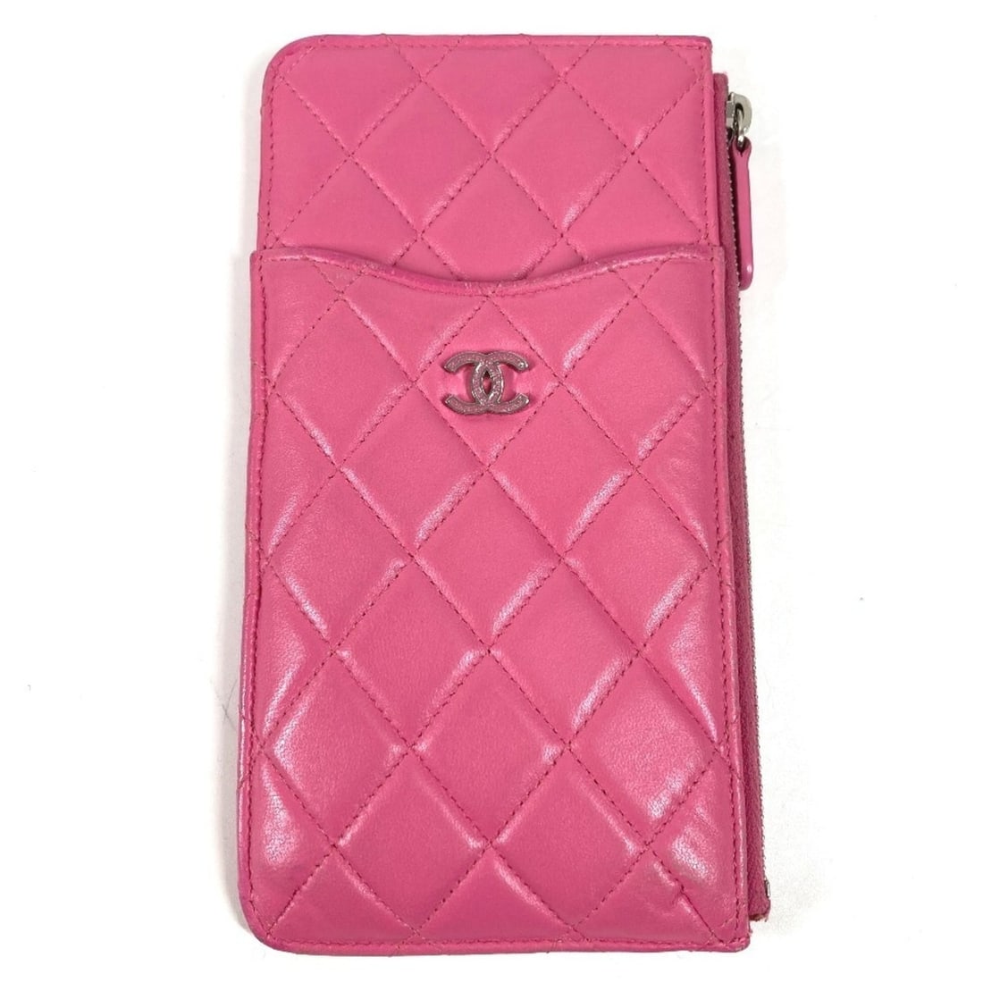 CHANEL Fragment Case CC Coco Mark Logo Quilted Matelasse Wallet Bag Pouch Long Leather Men's Women's (1 of 14)