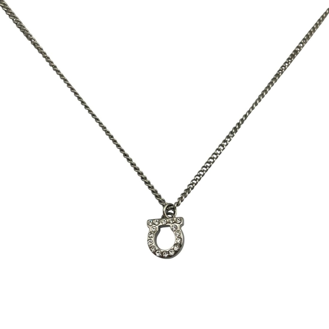 Salvatore Ferragamo necklace pendant rhinestone for women (1 of 10)