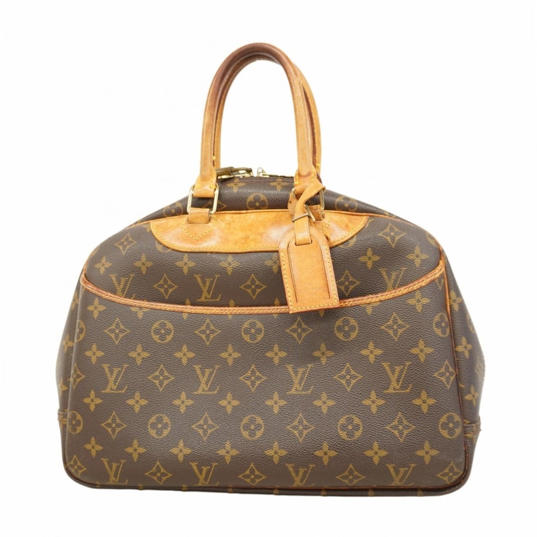 Louis Vuitton Monogram Deauville Handbag M47270 Brown Women's P2415689 (1 of 18)