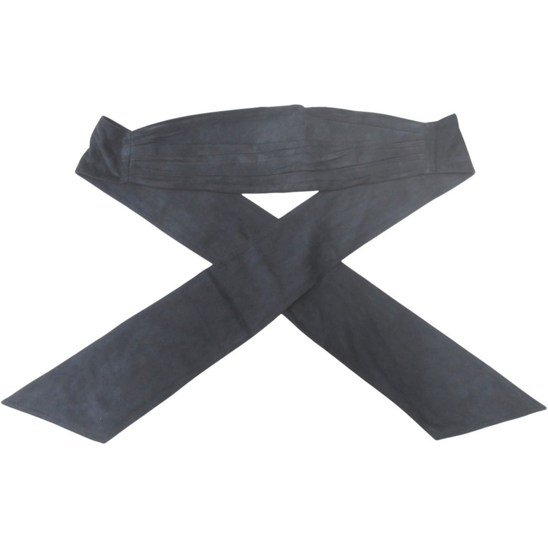 11C CHANEL Suede Leather Cummerbund Corset Waist Belt 11AW Navy for Men and Women: --- Catalog ---Category: SizeLength: 200cm / 78.73''Category: DesignType: Ribbon beltColor: NavyGender: Men,WomenLeather/Fur Type: Suede leatherMaterial (Strap): Leather Category: GeneralBrand: Chanel