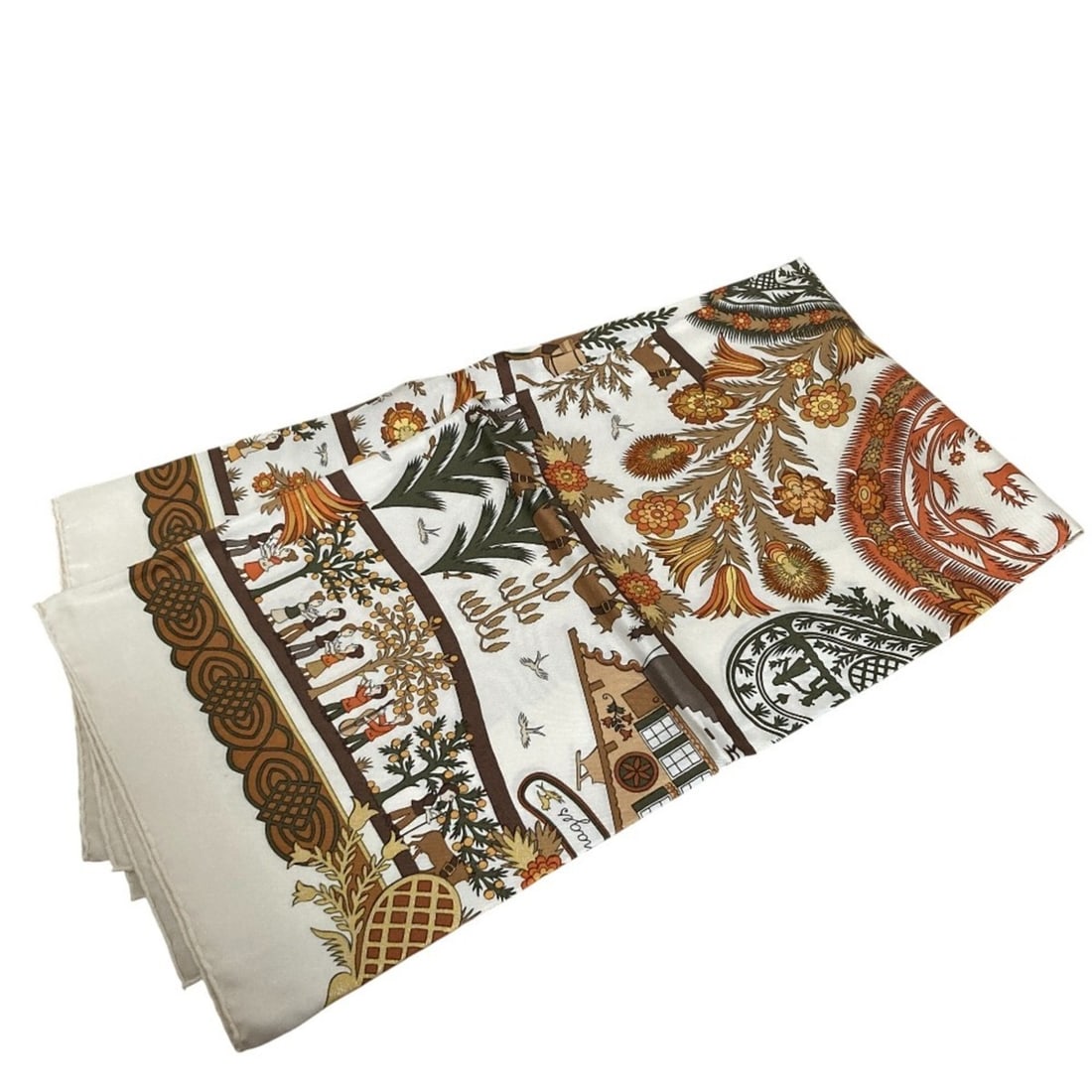 HERMES Carré 90 DECOUPAGES Scarf/Muffler in Multicolor for Women (1 of 14)