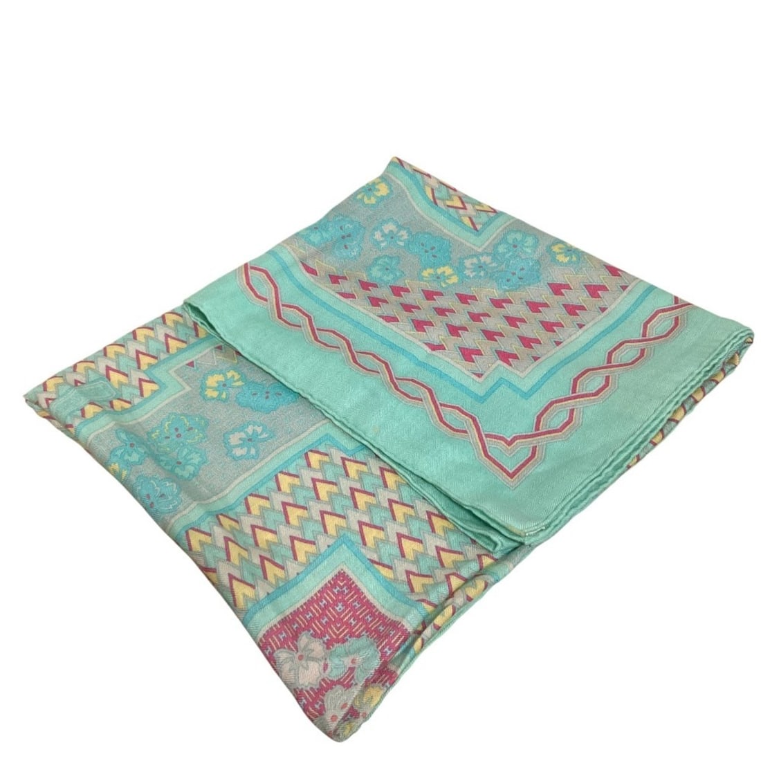 HERMES Carré Geometry Variable Large Stole/Shawl, Multicolor, Women's: --- Catalog ---Category: SizeSize (LxW): 1.32m x 2.66m / 51.96'' x 104.72''Category: DesignType: StoleColor: Multi-colorGender: WomenMaterial: Cashmere Category: GeneralBrand: Hermes--- Item List ---S