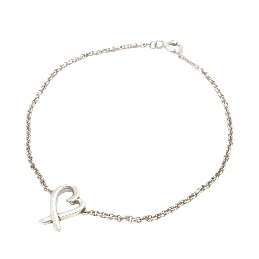 Tiffany Loving Heart Bracelet, Silver 925, Women's: --- Catalog ---Category: SizeLength: 17.5cm / 6.88''Category: DesignType: Charm braceletGender: WomenMaterial: Silver 925Category: GeneralBrand: Tiffany--- Item List ---Section: ConditionRanking: Rank