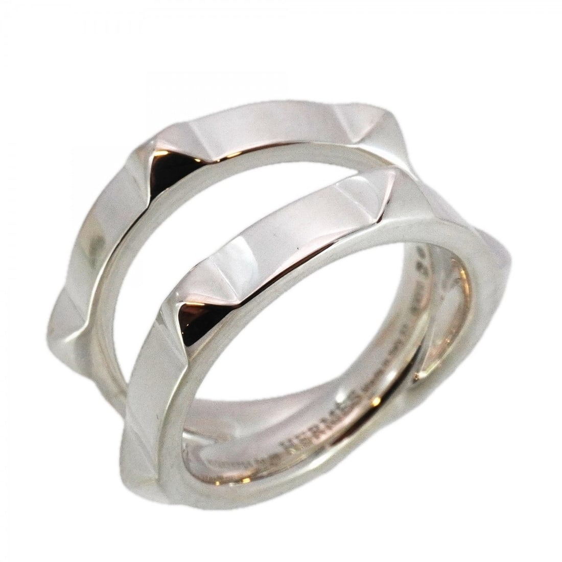 Hermes Crude H Ring, Silver 925, #53, Women's: --- Catalog ---Category: SizeUS Size: 6.5Brand Size: 53Category: DesignType: Band ringGender: WomenMaterial: Silver 925Category: GeneralBrand: Hermes--- Item List ---Section: ConditionRanking: Rank A