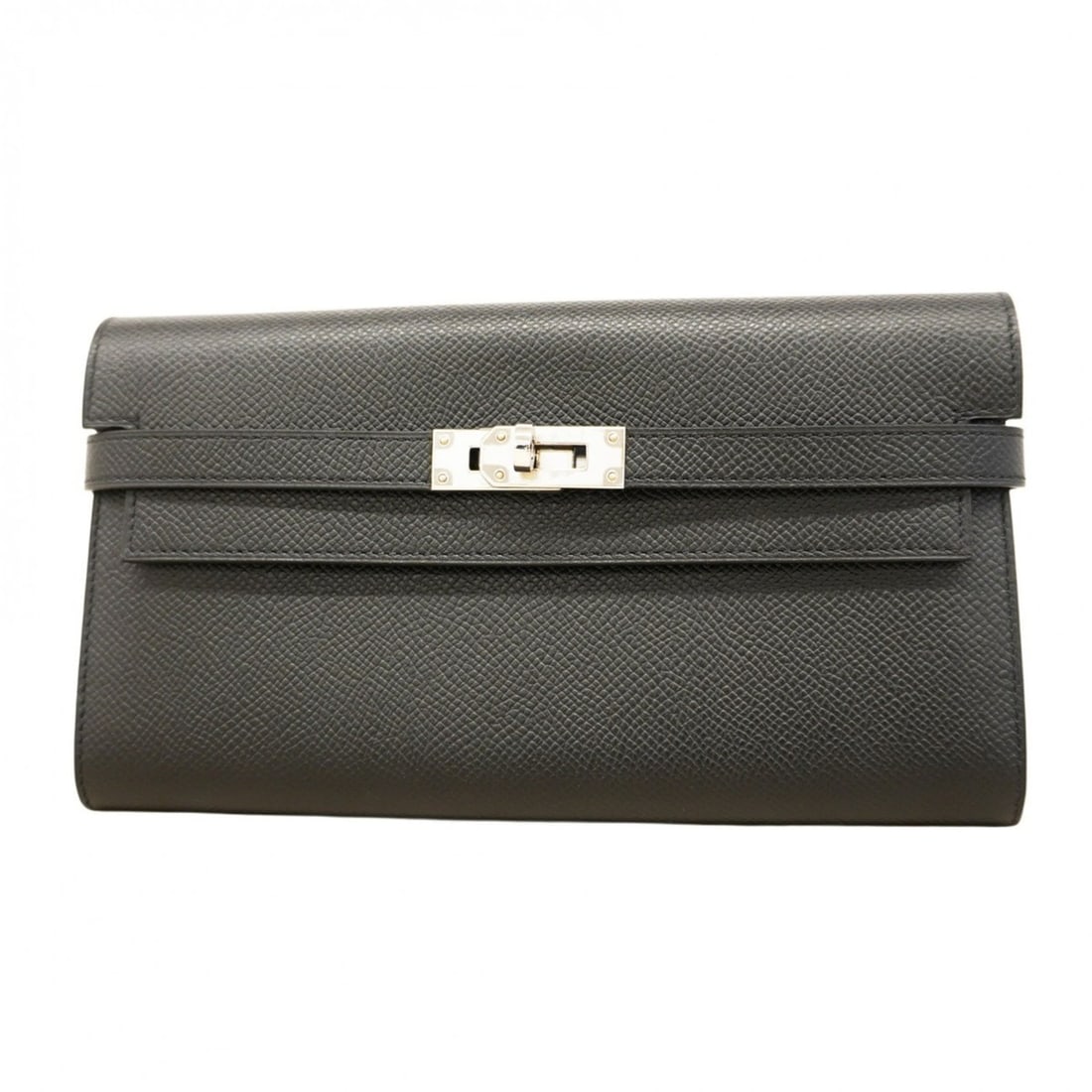 Hermes Hermès Kelly Wallet, Epsom Leather, Black, C Stamp, Women's: --- Catalog ---Category: SizeSize (HxWxD): 11.5cm x 20cm x 2.5cm / 4.52'' x 7.87'' x 0.98''Category: DesignType: Long wallet (bi-fold)Color: BlackGender: WomenMaterial: Epsom leather Category: General