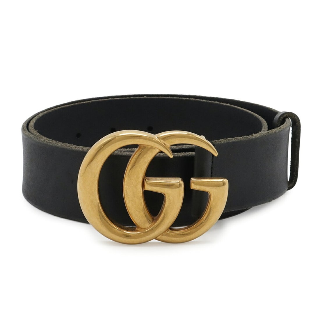 GUCCI GG Marmont Double G Belt in Black Leather, #75, 409416: --- Catalog ---Category: SizeLength: 70cm - 80cm / 27.55'' - 31.49''Category: DesignType: Standard beltColor: BlackGender: Men,WomenMaterial (Strap): Leather Category: GeneralMPN: 409416Brand: GucciCo