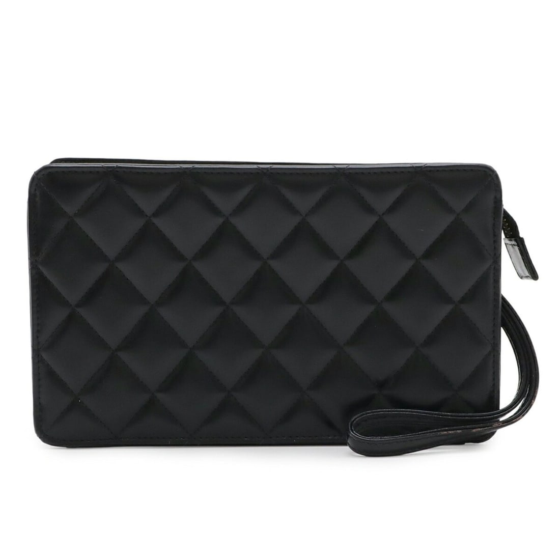 CHANEL Coco Mark Matelasse Clutch Bag/Second Bag Leather Black (1 of 10)