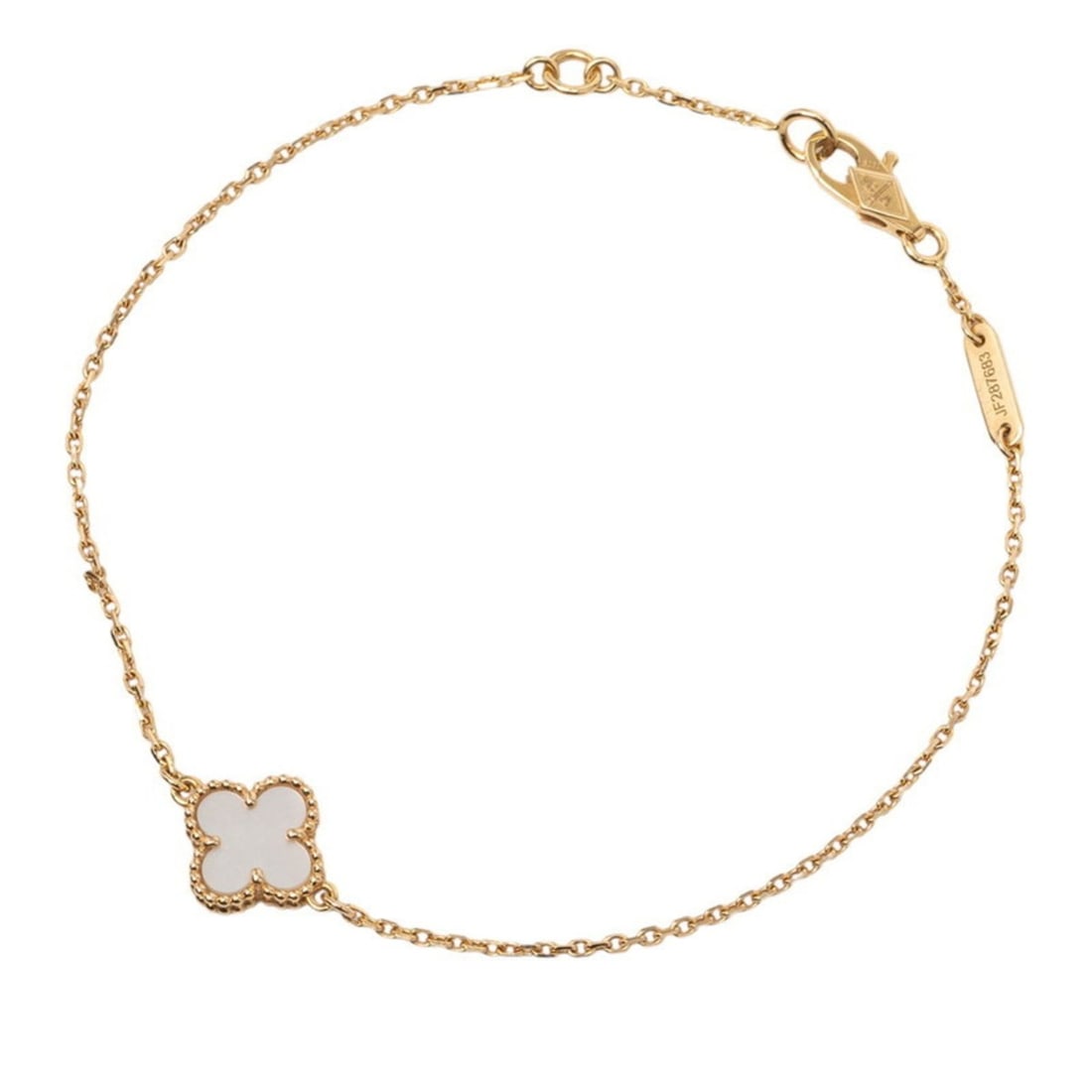 Van Cleef & Arpels Sweet Alhambra Bracelet VCARF68800 18KYG Yellow Gold Au750 Stamp Women's: --- Catalog ---Category: SizeLength: 17cm / 6.69''Category: DesignType: Charm braceletGender: WomenMaterial: Yellow gold (18K)Category: GeneralMPN: VCARF68800Brand: Van Cleef & Arpels--- Item List ---