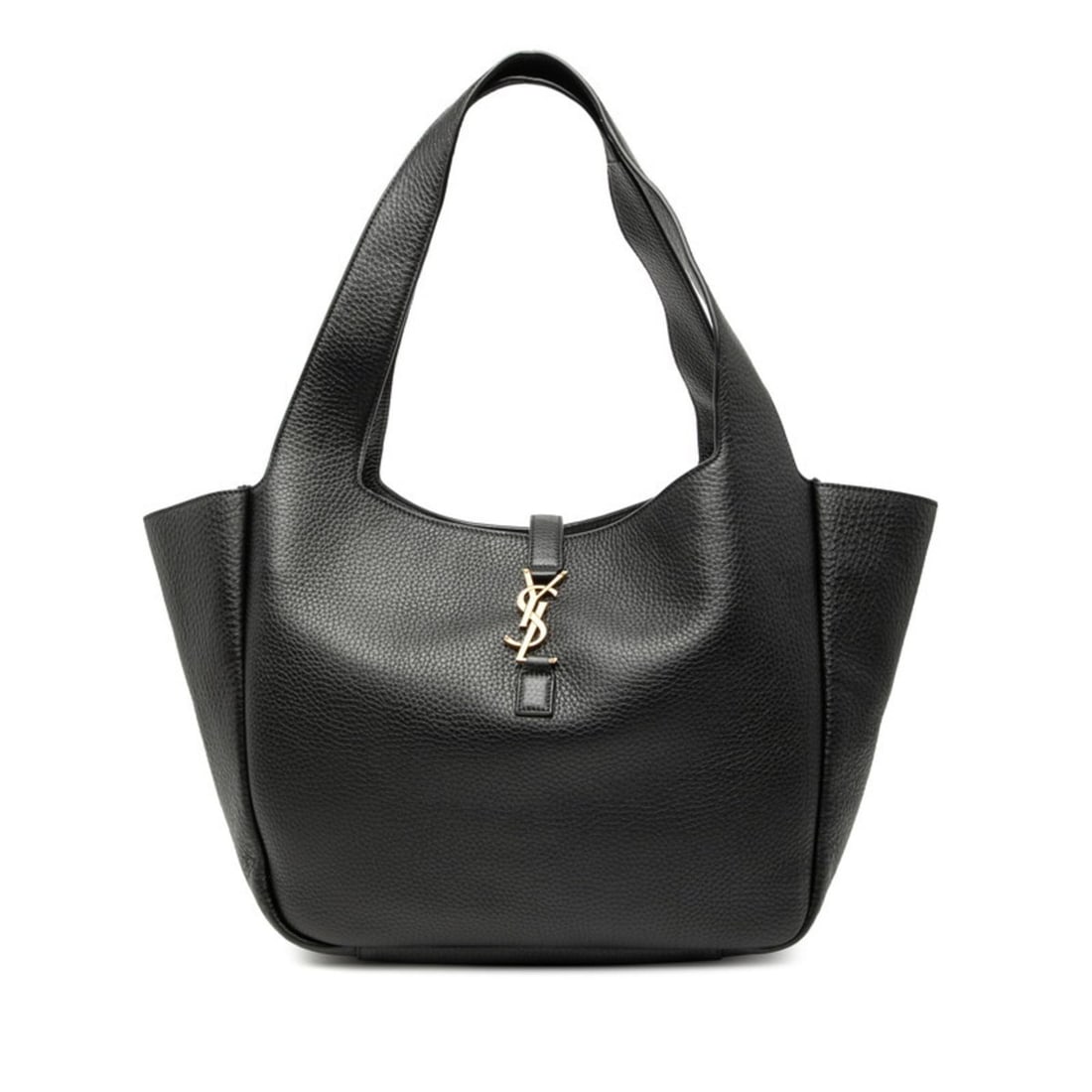Saint Laurent YSL Logo Bear Tote Bag 763435 Black Leather Women's SAINT LAURENT (1 of 13)