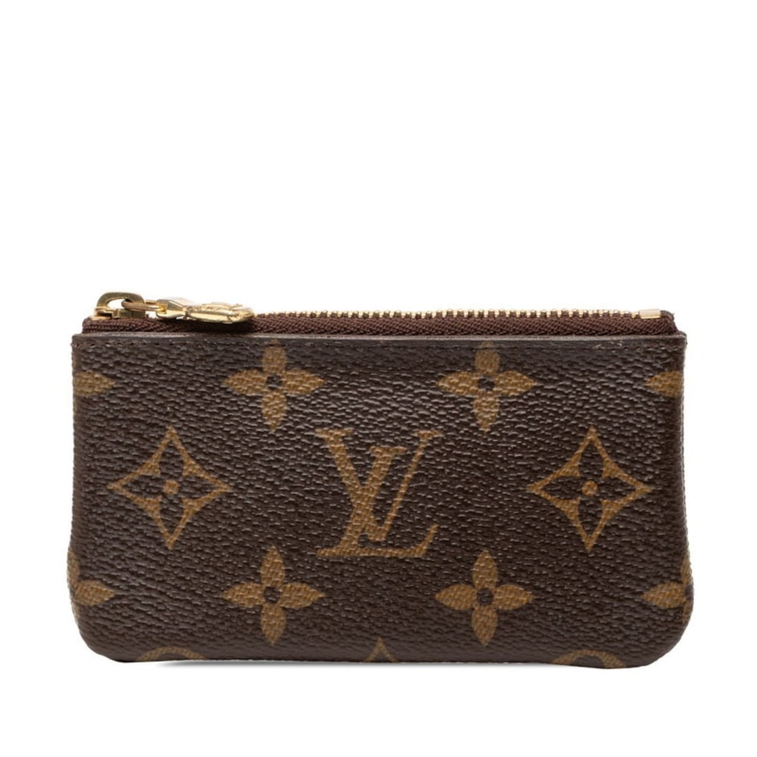 Louis Vuitton Monogram Pochette Clé Wallet/Coin Case, Key Coin Purse M62650 Brown Leather Women's: --- Catalog ---Category: SizeSize (HxWxD): 6cm x 11.5cm x 1.5cm / 2.36'' x 4.52'' x 0.59''Category: DesignType: Coin purse/coin caseColor: BrownGender: WomenMaterial: PVC , Leather Category: GeneralMP