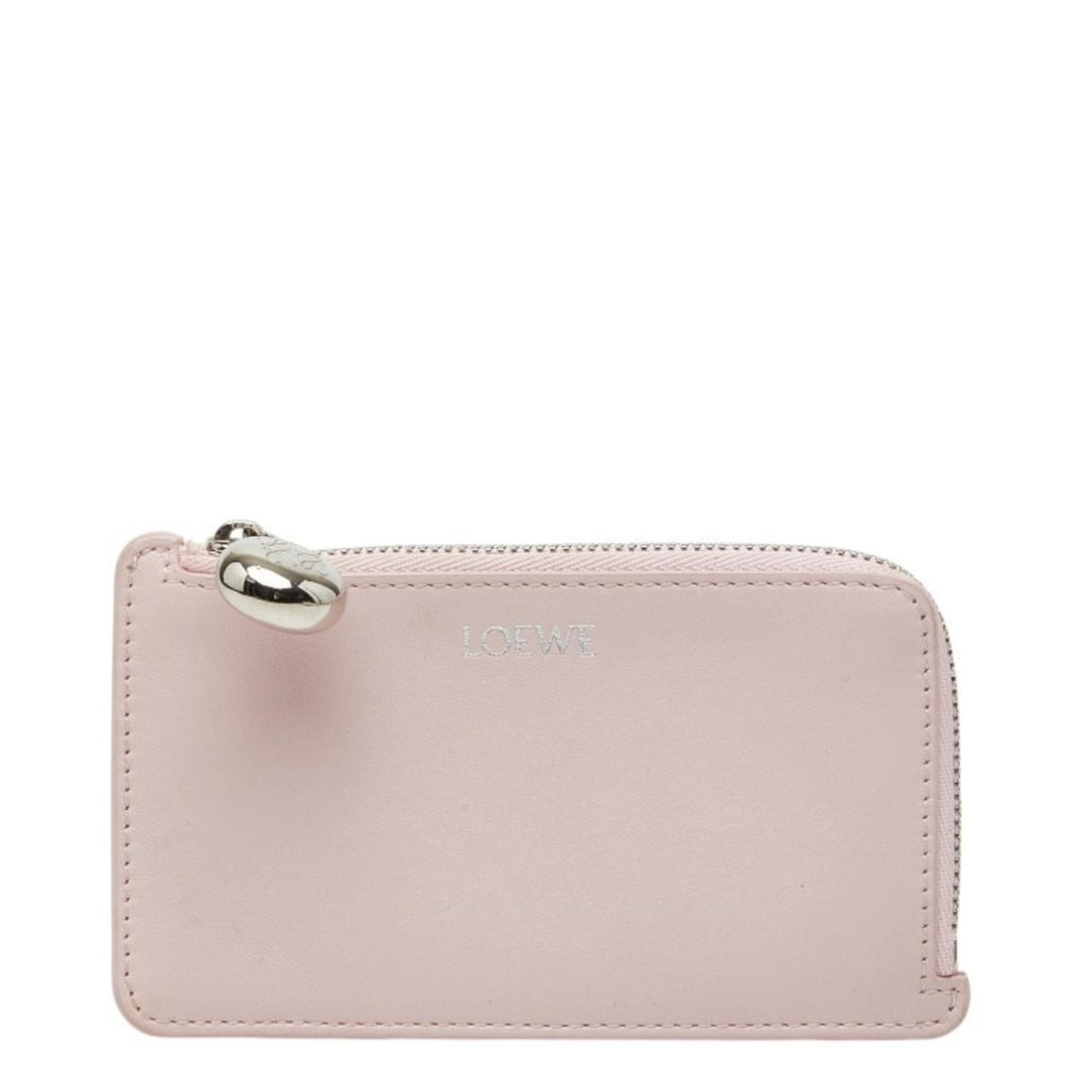 LOEWE Pebble Card Case, Pass Fragment Pink Leather, Women's: --- Catalog ---Category: DesignType: Card caseColor: PinkGender: WomenMaterial: Leather Category: GeneralBrand: LoeweCategory: Physical PropertiesSize (HxWxD): 7cm x 12cm x 3mm / 2.75'' x 4.72'' x 0.1