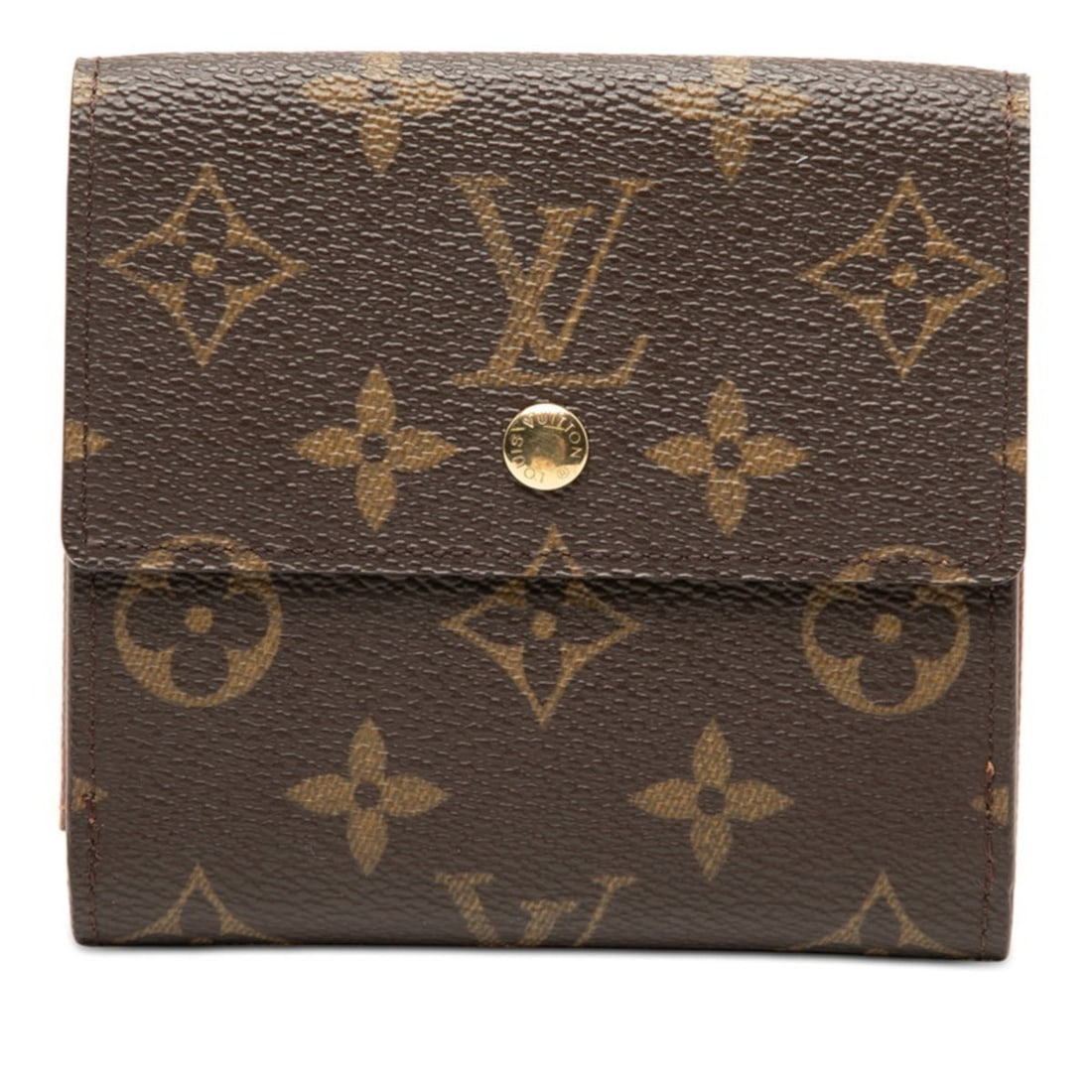 Louis Vuitton Monogram Porte Monnaie Bi-Fold Carte Credit Tri-Fold Compact Wallet M61652 Brown (1 of 16)