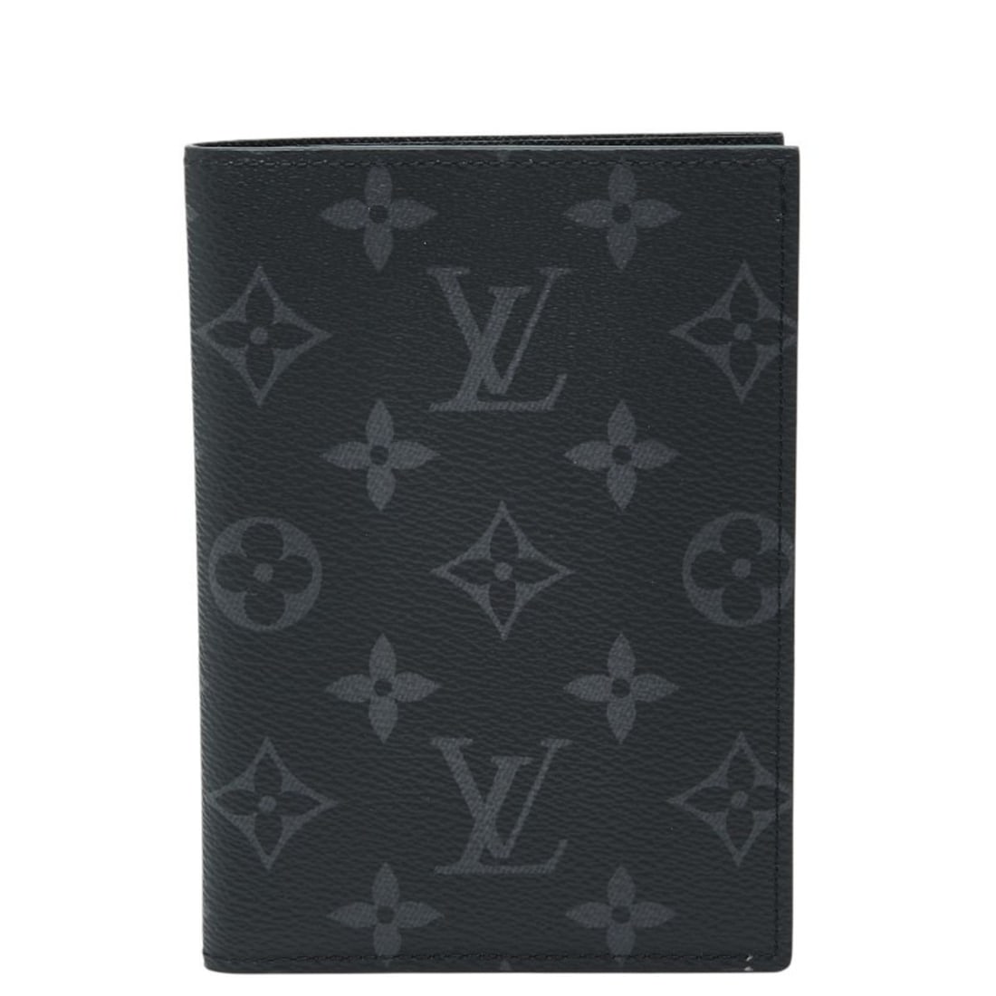 Louis Vuitton Monogram Eclipse Couverture Passport NM Case M64501 Black Men's LOUIS VUITTON (1 of 18)