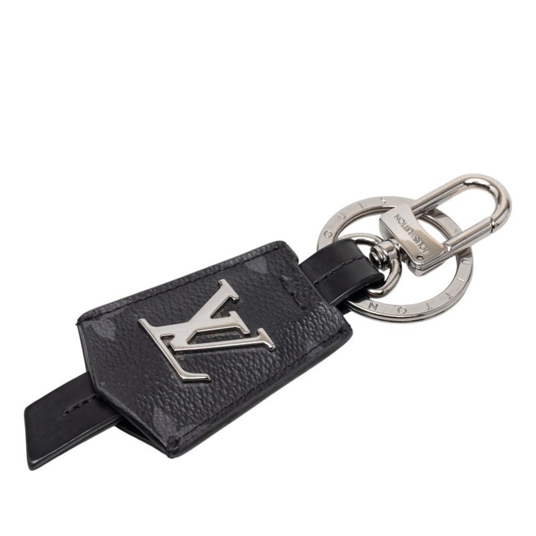 Louis Vuitton Monogram Eclipse Porte-Clés Cloche Clés Key Ring Accessory Bag Charm M63620 Black (1 of 18)
