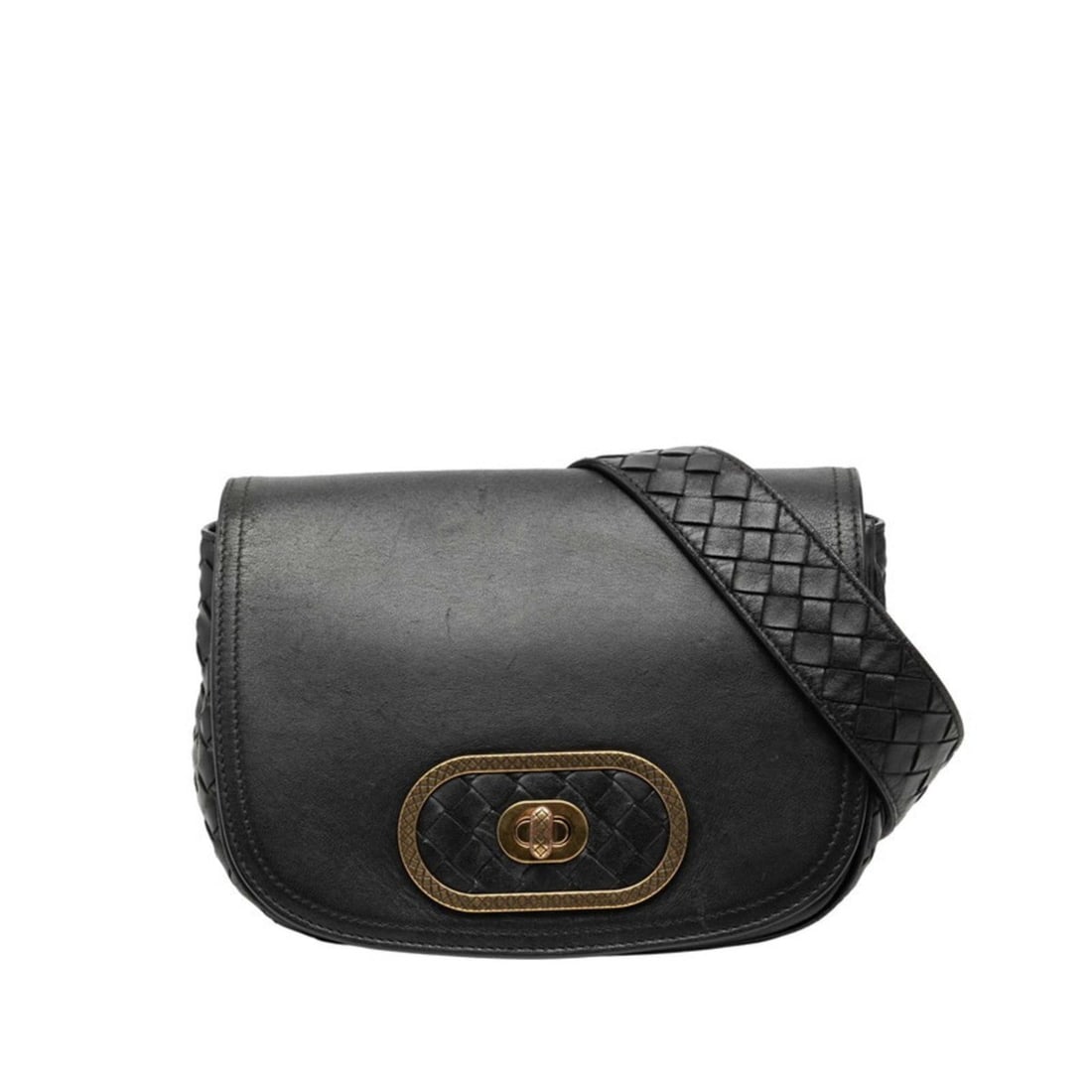 Bottega Veneta Intrecciato Crossbody Shoulder Bag 550436 Black Leather Women's BOTTEGAVENETA: --- Catalog ---Category: SizeSize (HxWxD): 16cm x 20cm x 9cm / 6.29'' x 7.87'' x 3.54''Category: DesignType: Shoulder bagColor: BlackGender: WomenMaterial: Leather Category: GeneralMPN: 550436Brand: B