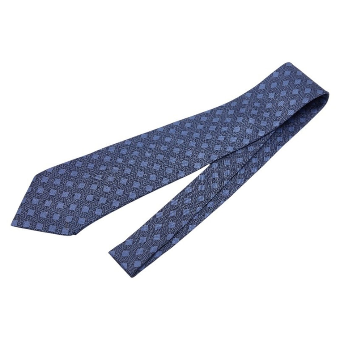 Hermes blue silk tie for men (1 of 18)